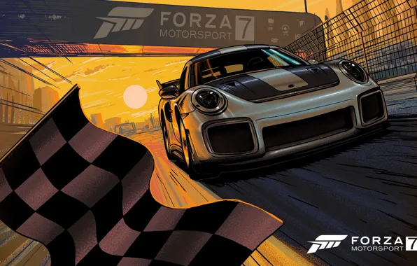 911, Porsche, Microsoft, game, Art, Artwork, Forza Motorsport, Forza Motorsport 7