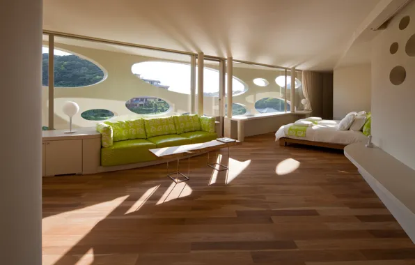 Picture design, style, interior, living room, futurism, Villa Round