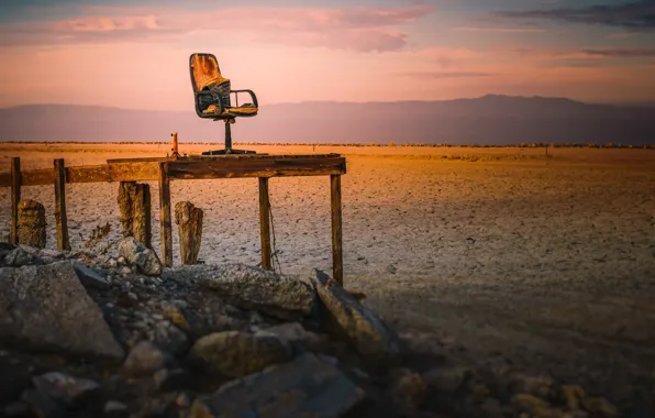 Stones, background, chair
