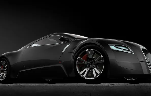 Concept, black, Matt, Audi A-R0