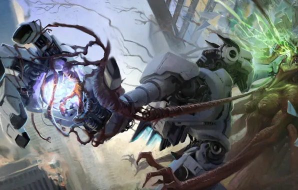 Robot, fight, Helder ALMEIDA, Gorgon