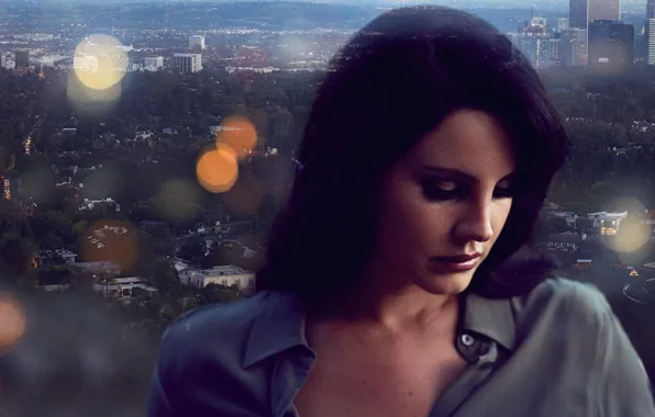 Picture the city, glare, background, photoshop, portrait, brunette, photographer, singer