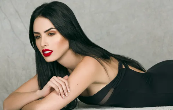 Picture face, model, makeup, brunette, beauty, Alejandra Isaza