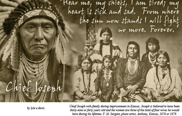 Collage, native american, first nations, chief joseph