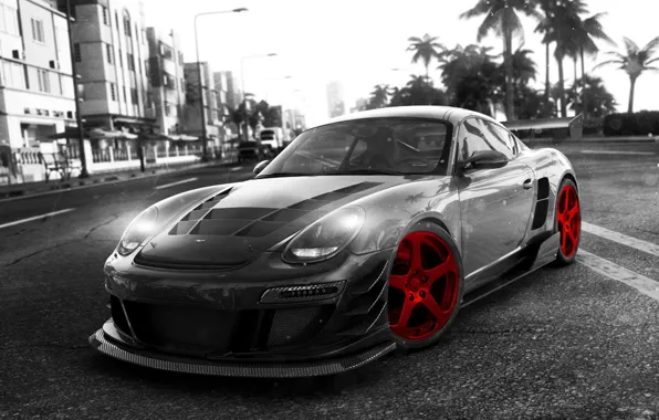 Machine, Red, Race, Car, Porshe, Black, Kormak