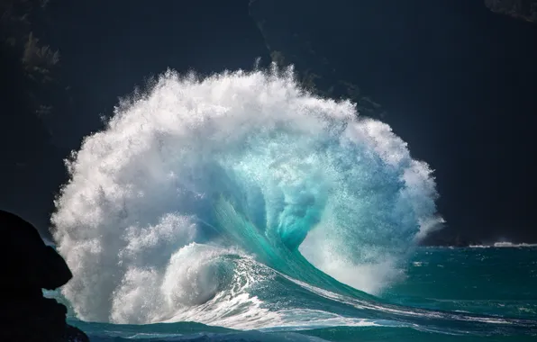 Sea, wave, water, squirt, storm, nature, wave