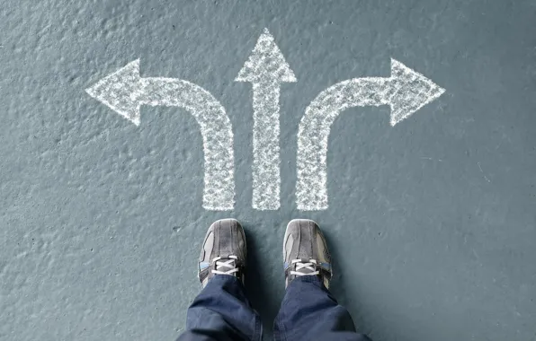 Road, choice, arrows, Sneakers, direction, search
