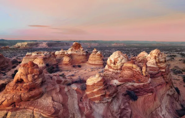 Sunset, Arizona, Vermilion Cliffs National Monument, Coyote Buttes South, Cottonwood cove