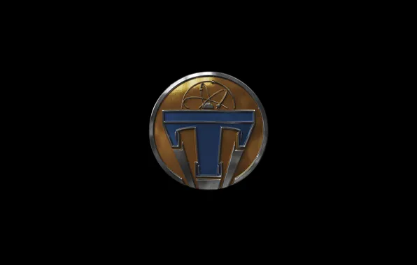 Picture fiction, the film, logo, emblem, black background, Tomorrowland, Future earth