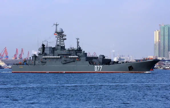 Ship, large, Navy, landing, "Peresvet"