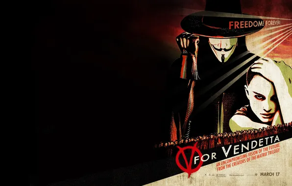 The film, actors, Natalie Portman, V for Vendetta, Hugo Weaving, "V" for vendetta