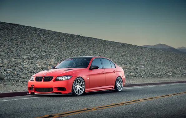 Wallpaper BMW, BMW, Red, red, tuning, 335i, E90, The 3 series for mobile  and desktop, section bmw, resolution 1920x1162 - download