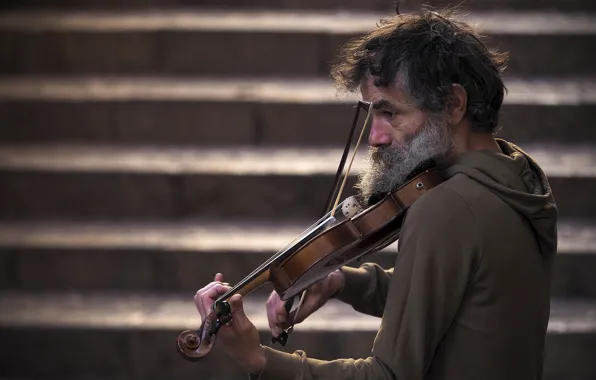 Music, violin, people