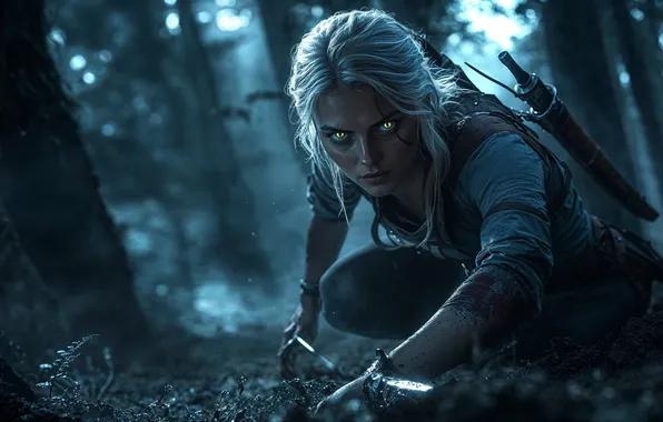 The Witcher, women, blonde, hunting, Cirilla Fiona Elen Riannon, The Witcher (TV Series)