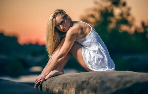 Girl, pose, background