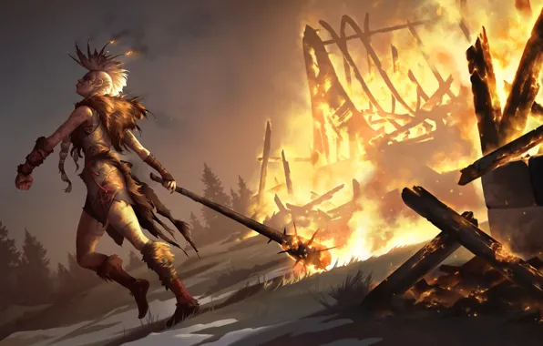Girl, fire, fire, Legends of Runeterra