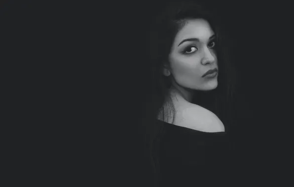 Look, girl, beauty, girl, black background, beauty, look, black background