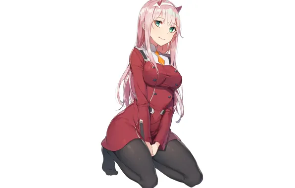 Girl, anime, art, 002, Darling In The Frankxx, Cute in France