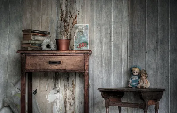 Toy, furniture, book