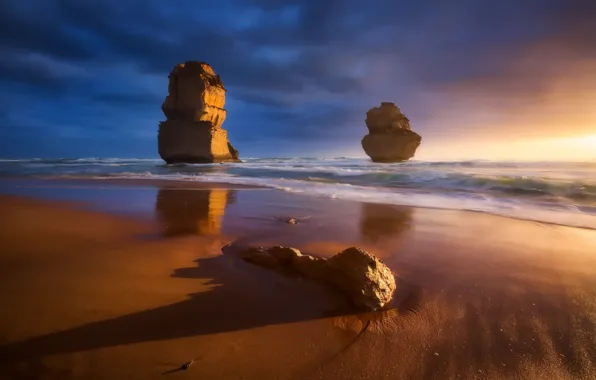 Sea, rocks, shore