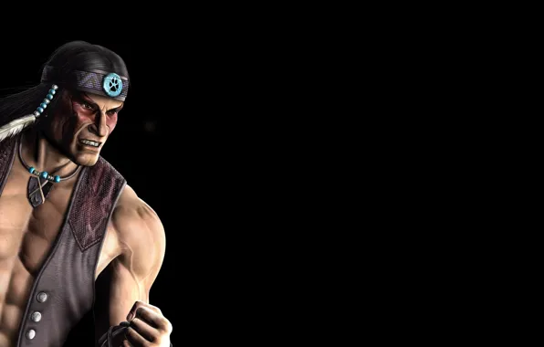 Picture Mortal Kombat 9, Mortal Kombat, fighting, Nightwolf, Night Wolf