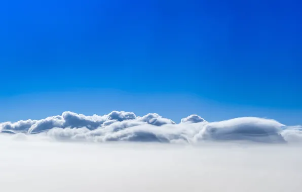 The sky, clouds, Clouds, over, clouds
