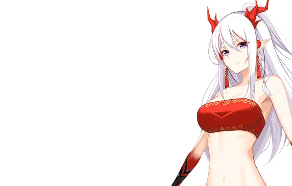 Kawaii, red, girl, hot, sexy, boobs, anime, pretty