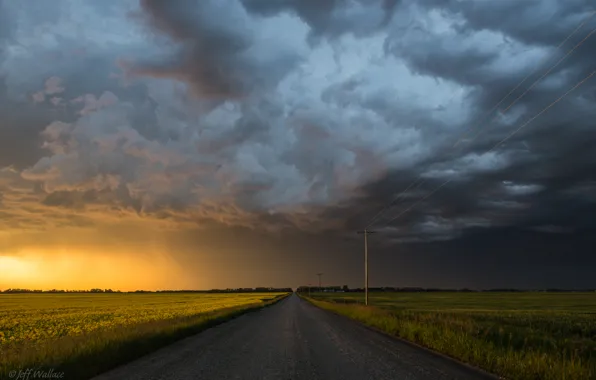 Road, the sky, Jeff Wallace
