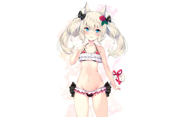 Girl, sexy, cleavage, long hair, boobs, anime, beautiful, pretty