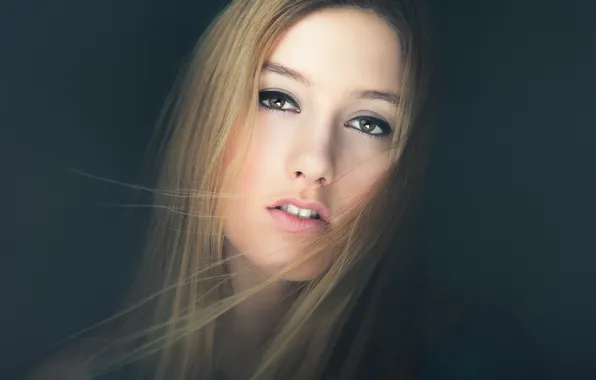 Eyes, look, girl, face, background, hair