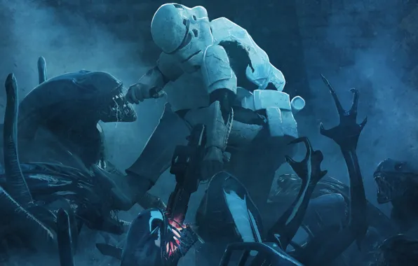 Weapons, the opposition, others, art, Stranger, soldiers, Star Wars