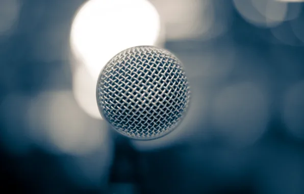 Picture concert, microphone, bokeh