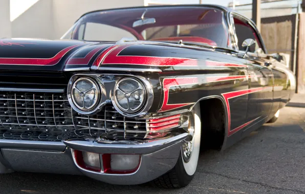 Retro, lights, Cadillac, 1960, the front
