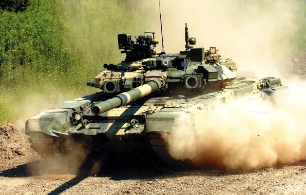 Picture tank, T-90, the main battle tank of the Russian Federation