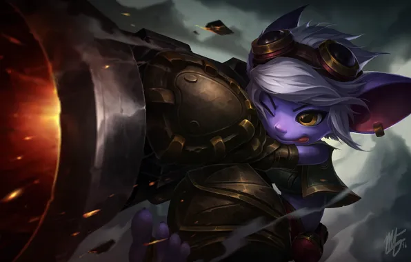 Art, League of Legends, moba, Tristana, Yordle Gunner