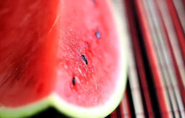 Picture macro, food, watermelon, seeds