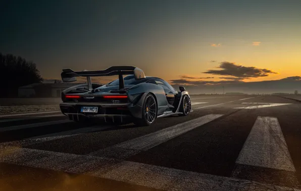 Sunset, McLaren, supercar, Senna, Novitec, 2020