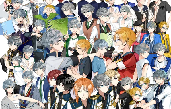 Group, anime, art, guys, Ensemble Stars!, Ensemble stars