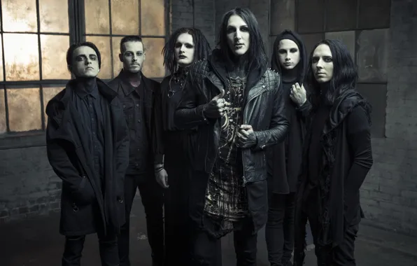 Picture rock band, metalcore, post-hardcore, Motionless In White