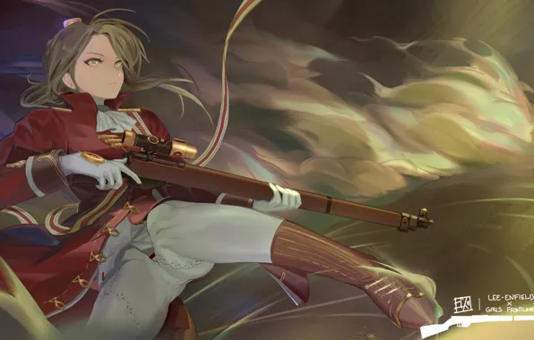 Girl, weapons, the gun
