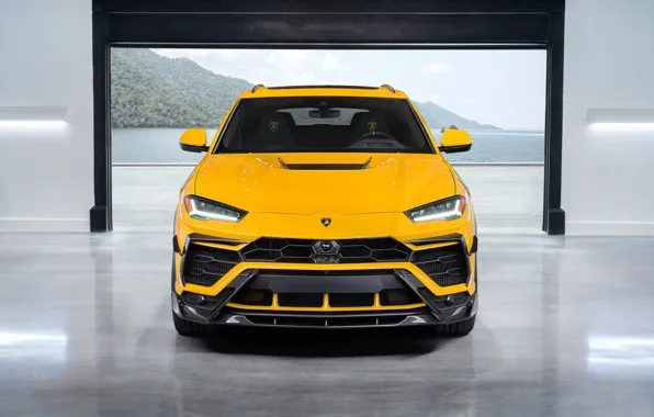 Picture Lamborghini, Front, Yellow, SUV, Urus, VAG