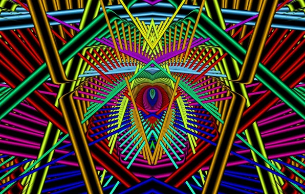 Light, line, neon, crossing