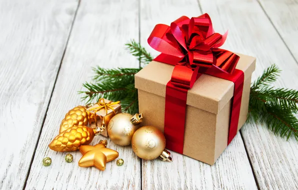 Decoration, gift, balls, New Year, Christmas, christmas, balls, wood