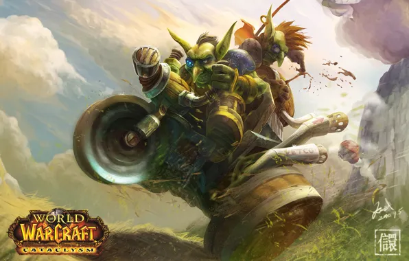 Wheel, WoW, World of Warcraft, goblins, the cart