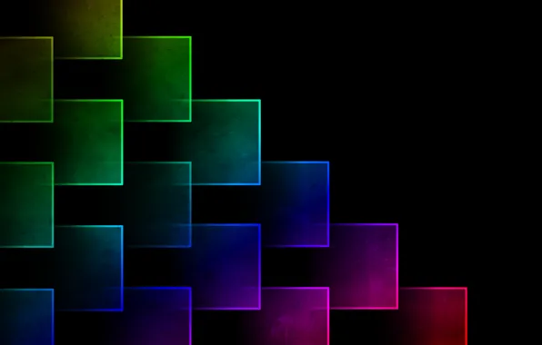 Color, abstraction, background, rainbow, cube, cube, brightness, cubes