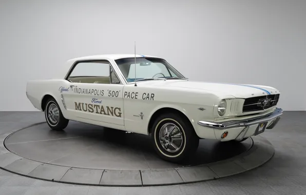 Picture retro, Ford Mustang, classic, pace car, 1964