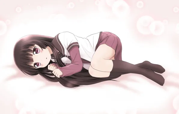 Picture anime, art, girl, lies