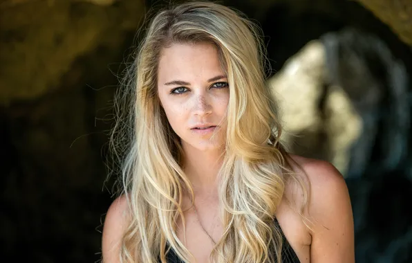 Look, portrait, freckles