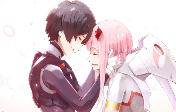 Girl, guy, tears, 002, Darling In The Frankxx, Cute in France, Hiro