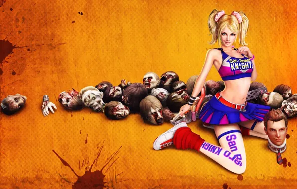 Wallpaper Blonde, Zombies, Lollipop Chainsaw, Juliet Starling, Nyasha,  Short skirt. for mobile and desktop, section игры, resolution 1920x1200 -  download